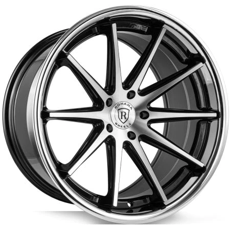 Rohana RFC10 - 9x20 5x114,3 ET35 Sort Poleret / blank Kant