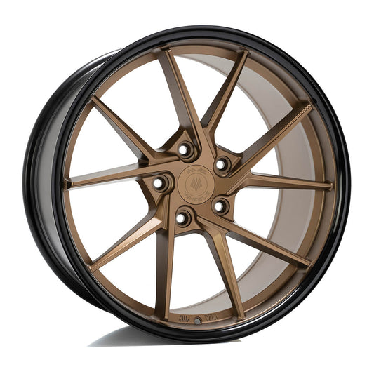 IMAZ FF689 - 8.5x19" 5x112 ET38 Blank sort Kant / Matt Bronze Center